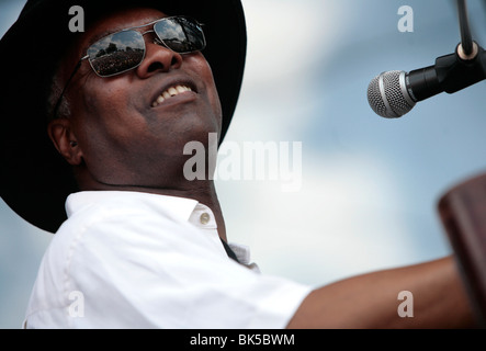 Booker T fonctionne à Bonnaroo. Banque D'Images