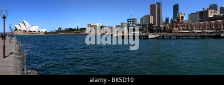 Vaste Panorama haute résolution de Sydney Cove et l'Opéra de Sydney Banque D'Images