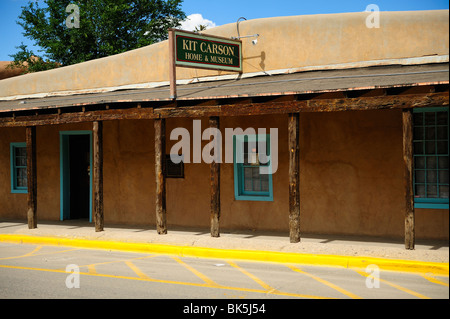 Musée de Kit Carson City à Taos, Nouveau Mexique. Banque D'Images