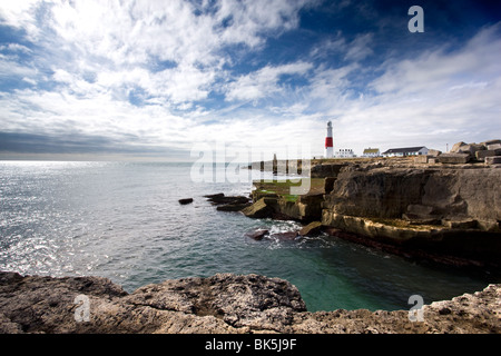 Portland Bill Lighthouse, Portland Bill, l'Île de Portland, Dorset, Angleterre, Royaume-Uni, Europe Banque D'Images
