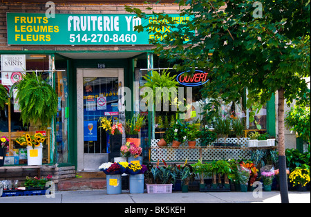 Dépanneur Bernard Street Montréal Mile End Banque D'Images