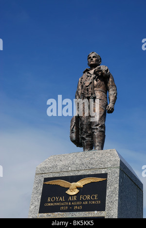 La RAF et les Forces Alliées Monument de Plymouth Hoe, Devon, Angleterre. Banque D'Images