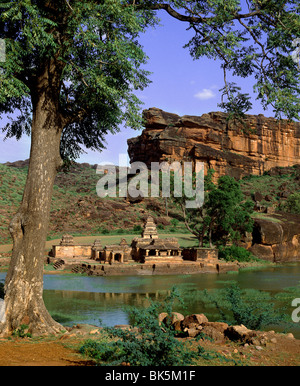 Bhutanatha Temple datant du 5ème siècle, Badami, Karnataka, Inde, Asie Banque D'Images