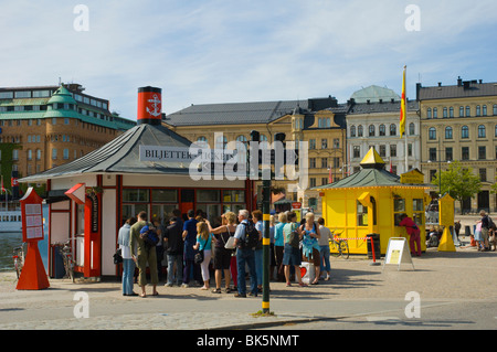 Billetteries pour une excursion bateaux Stockholm Suède Europe Banque D'Images