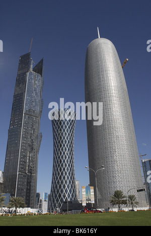 L'architecture moderne à Doha, Qatar Banque D'Images