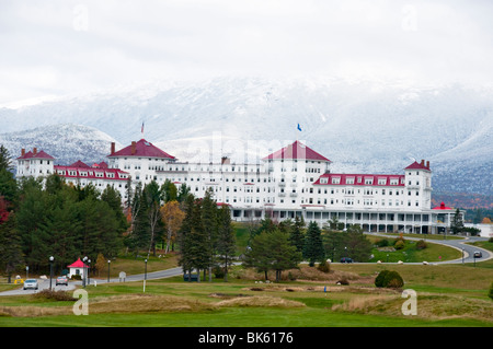 Hôtel Mount Washington, monument historique,Flume Gorge, White Mountain National Forest, New Hampshire, New England,USA Banque D'Images