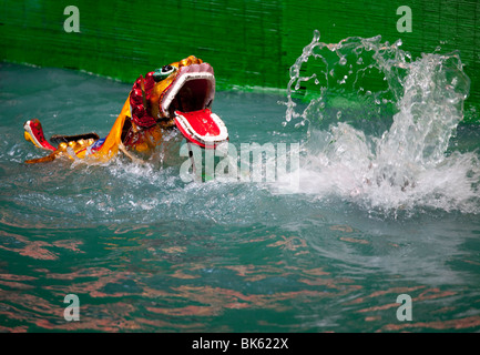 Spectacle de marionnettes sur l'eau à Saigon Ho Chi Minh City, Vietnam. Banque D'Images