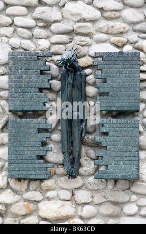 Mémorial polonais à Dachau, camp de concentration, Dachau, Bavaria, Germany, Europe Banque D'Images