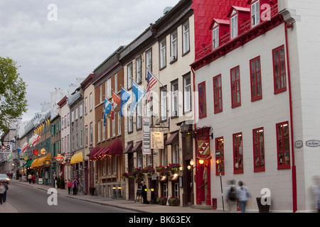 La rue Saint Louis, la ville de Québec, Québec, Canada, Amérique du Nord Banque D'Images