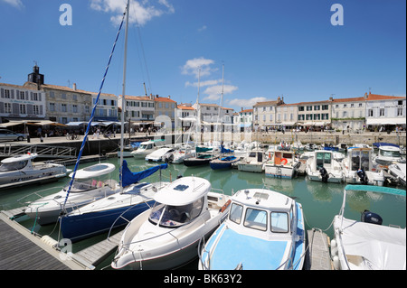 Port et quai, la Flotte, Ile de Ré, Charente-Maritime, France, Europe Banque D'Images