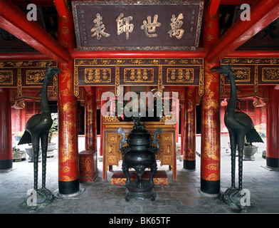 Temple de la littérature, Hanoï, Vietnam, Indochine, Asie du Sud-Est, l'Asie Banque D'Images