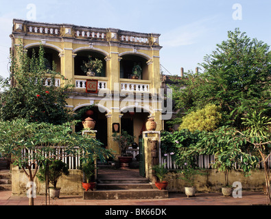 Extérieur d'une maison chinoise avec l'influence française dans la région de Hoi An, Vietnam, Indochine, Asie du Sud-Est, Asie&# 10, Banque D'Images