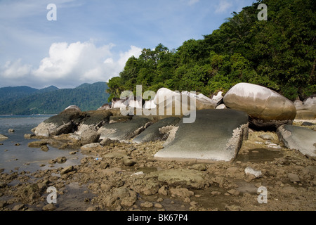 L'île de Tioman Malaisie Plage Littoral Coral reef Banque D'Images