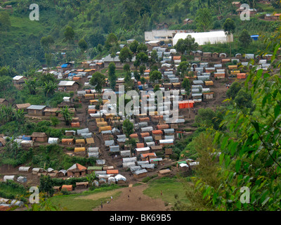 Camp de Réfugiés de Kilimani, Masisi, au Nord Kivu, D.R. Congo Banque D'Images