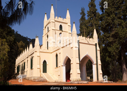 L'Inde, le Tamil Nadu, Udhagamandalam (Ooty), St Stephens CSI Eglise de l'Inde du Sud Banque D'Images