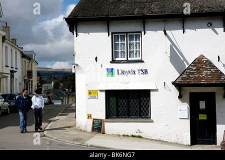 Un petit village de la Lloyds Bank dans le Devon. Banque D'Images