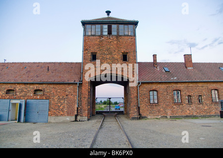 Camp de concentration Auschwitz-Birkenau Pologne Banque D'Images