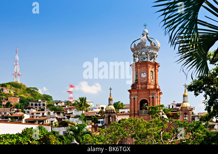 Eglise Notre Dame de Guadalupe à Puerto Vallarta, Jalisco, Mexique Banque D'Images