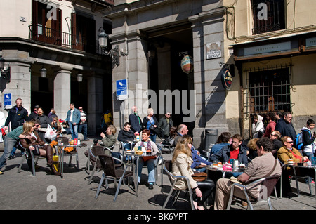 Plaza Mayor Madrid Espagne Place d'Espagne Banque D'Images