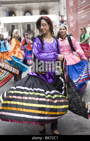 Le Persan (annuel) défilé iranien sur Madison Avenue à New York. Banque D'Images