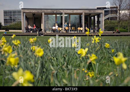 Thames Barrier Park dans l'Est de Londres Banque D'Images