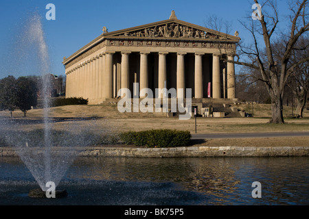 Réplique du Parthénon de Nashville, Tennessee Banque D'Images