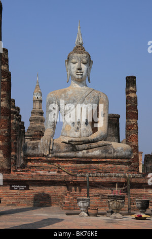 Un Wat Mahathat Sukhothai en Thailande Banque D'Images