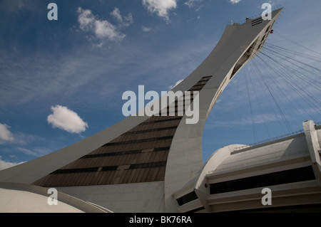 Voir détail et du stade olympique, Montréal, Canada Banque D'Images