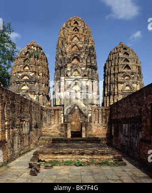 Wat Si Sawai, un temple d'origine khmère, Sukhothai, UNESCO World Heritage Site, Thaïlande, Asie du Sud, Asie Banque D'Images