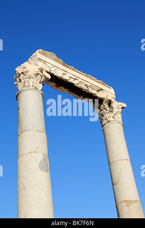 Colonnes romaines de l'agora d'Izmir turquie Banque D'Images