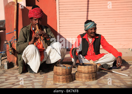 Charmeurs, Jaipur, Rajasthan, Inde, Asie Banque D'Images