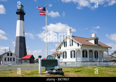 Phare, Tybee Tybee Island, Géorgie Banque D'Images