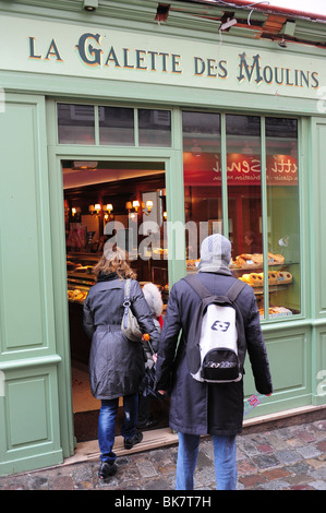 Boulangerie patisserie France Paris Montmartre La Galette des Moulins Banque D'Images