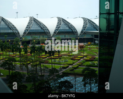 L'aéroport Suvarnabhumi de Bangkok International Banque D'Images