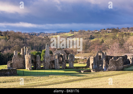 Abbaye d'Easby près de Richmond dans le North Yorkshire, England, UK Banque D'Images