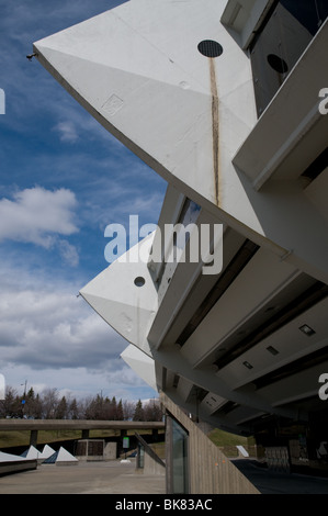 Voir détail et du stade olympique, Montréal, Canada Banque D'Images