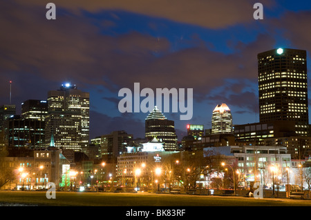 Scène de nuit à Montréal, Canada Banque D'Images