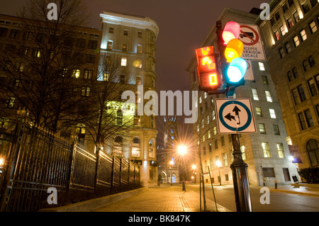 Scène de nuit à Montréal, Canada Banque D'Images