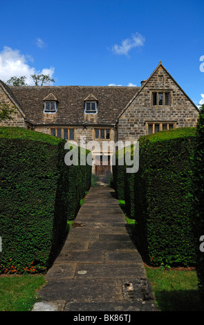 Porte d'entrée d'un vieux manoir, Armscote, Warwickshire, Angleterre, Royaume-Uni, Europe Banque D'Images