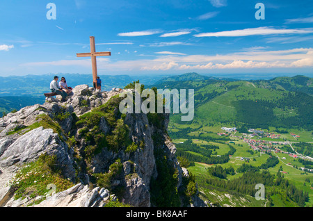 Sur la montagne Isel, Oberjoch, Allgaeu, Bavaria, Germany, Europe Banque D'Images