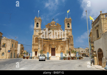 Église de Gharb sur l'île de Gozo, Malte, Europe Banque D'Images