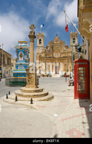 Église de Gharb sur l'île de Gozo, Malte, Europe Banque D'Images