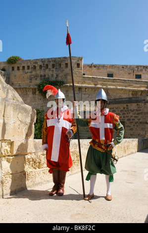 Dans la région de Guardia parade au Fort St Elme, La Valette, Malte, Europe Banque D'Images