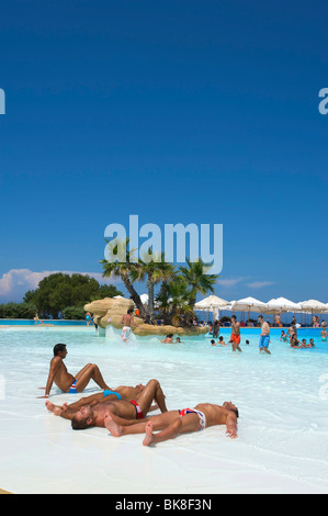 Piscine à l'éclaboussure et Fun Park, de Malte, de l'Europe Banque D'Images