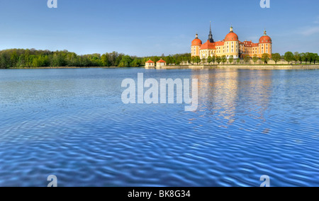 Château de Moritzburg Baroque, Dresde, État libre de Saxe, Allemagne, Europe Banque D'Images