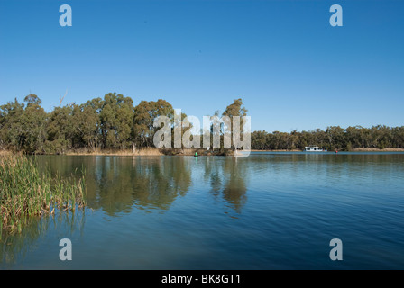 Confluent des rivières Murray et Darling, Australie Banque D'Images