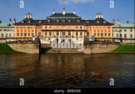 Wasserpalais, Palais d'eau, Schloss Pillnitz Pillnitz, palais, près de Dresde, Saxe, Allemagne, Europe Banque D'Images