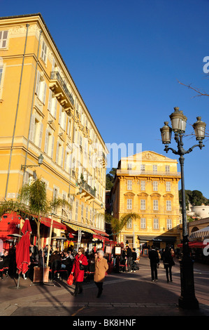 Restaurants, cafés et bars à Nice, France Banque D'Images