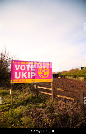 UK Independance Party election billboard. Banque D'Images