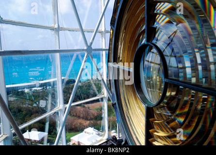 Gibbs Hill Lighthouse, c1846, 2e phare fonte jamais construit, aux Bermudes Banque D'Images